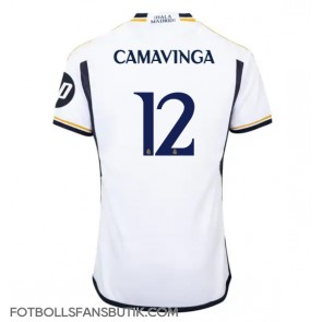 Real Madrid Eduardo Camavinga #12 Replika Hemmatröja 2023-24 Kortärmad